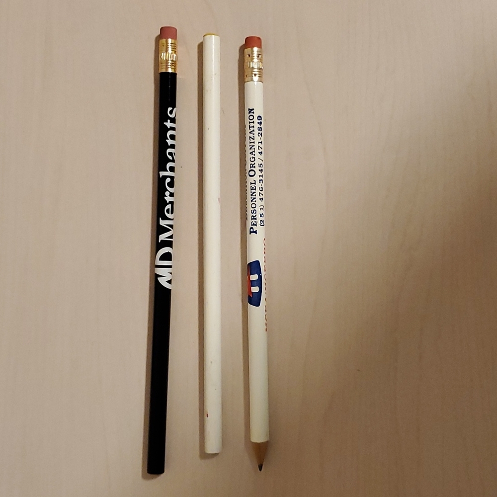 Set of Three Different Types of Pencil